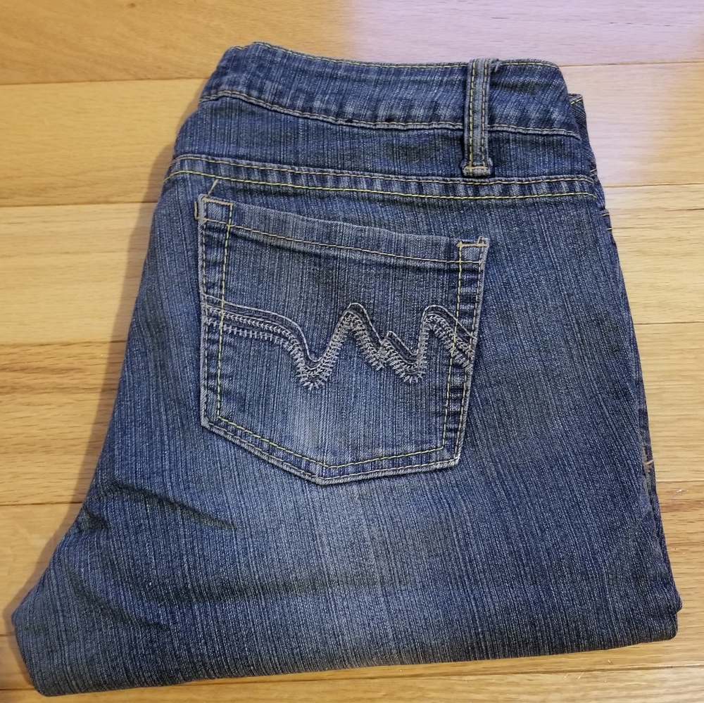 Rue21 5/6 long, low rise skinny jeans